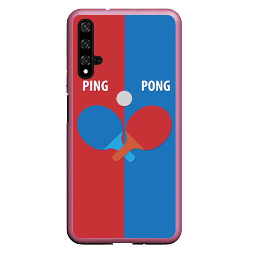 Чехол для Honor 20 Ping pong теннис, цвет малиновый