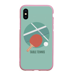 Чехол для iPhone XS Max матовый Table tennis Теннис