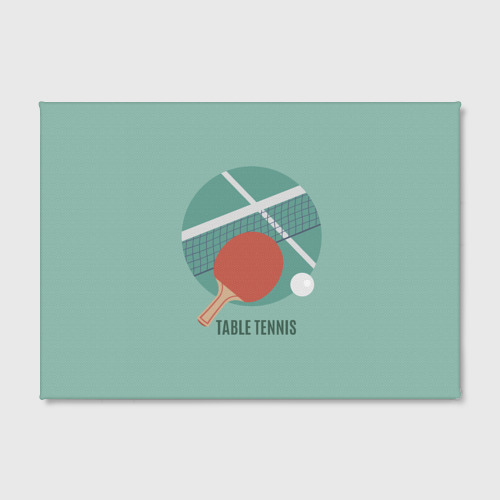 Холст прямоугольный Table tennis Теннис, цвет 3D печать - фото 2
