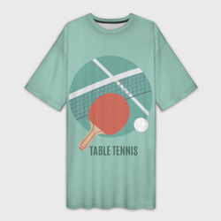 Платье-футболка 3D Table tennis Теннис