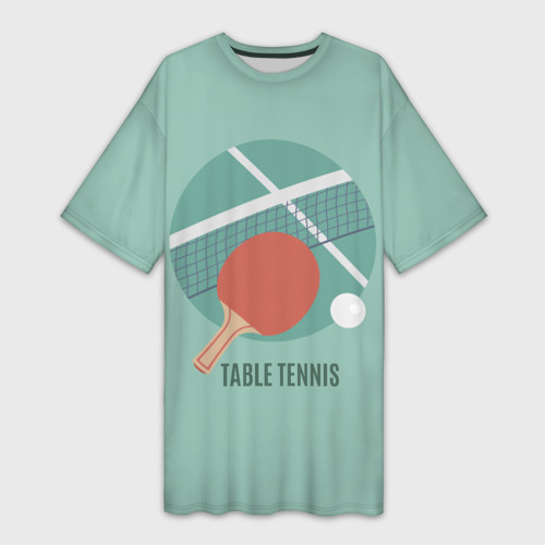 Платье-футболка 3D Table tennis Теннис, цвет 3D печать