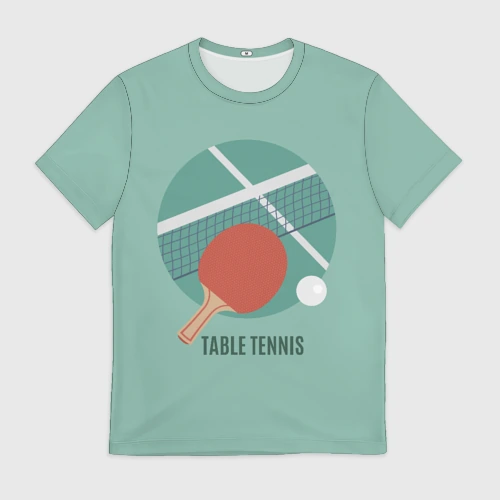 Мужская футболка 3D Table tennis Теннис