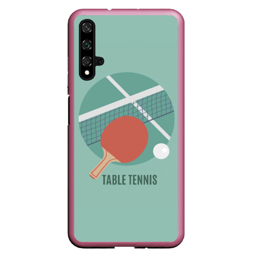 Чехол для Honor 20 Table tennis Теннис, цвет малиновый