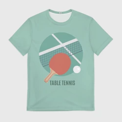 Мужская футболка 3D Table tennis Теннис