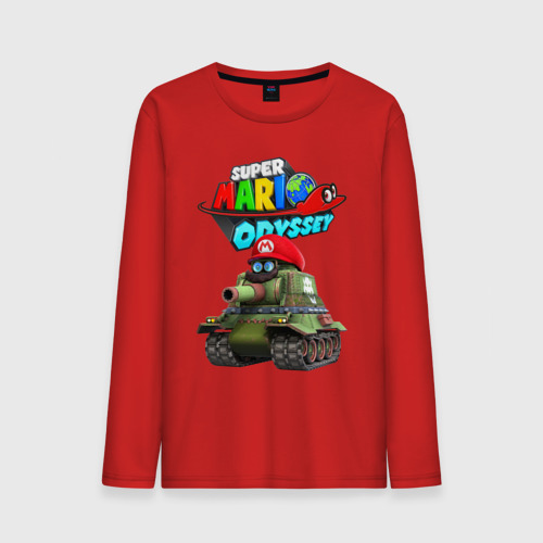 Мужской лонгслив хлопок Tank Super Mario Odyssey, цвет красный