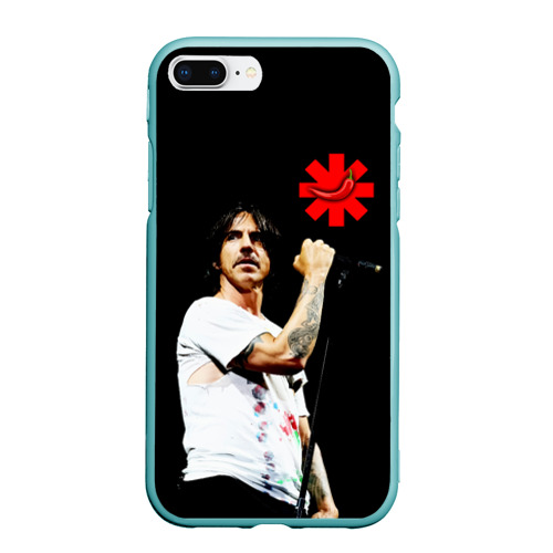 Чехол для iPhone 7Plus/8 Plus матовый Red Hot Chili Peppers RHCP, цвет мятный