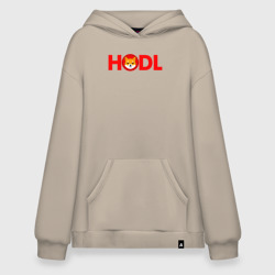 Худи SuperOversize хлопок Hodl Shiba