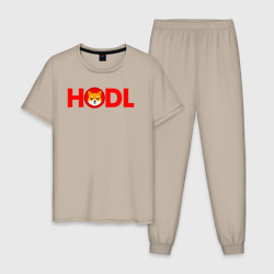 Мужская пижама хлопок Hodl Shiba