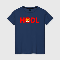 Женская футболка хлопок Hodl Shiba