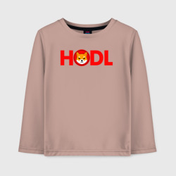 Детский лонгслив хлопок Hodl Shiba