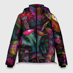 Мужская зимняя куртка 3D Вот такие грибочки Pattern Психоделика