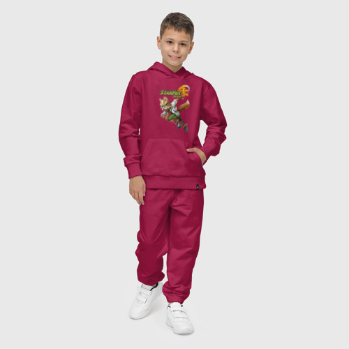 Детский костюм с толстовкой хлопок Star Fox Zero - video game, цвет маджента - фото 3