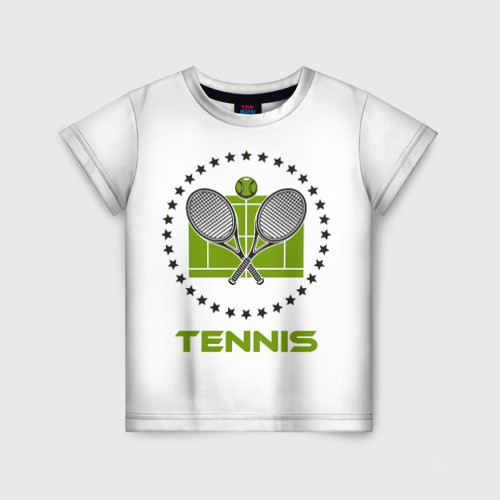 Детская футболка 3D Tennis Теннис, цвет 3D печать