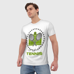 Мужская футболка 3D Tennis Теннис - фото 2