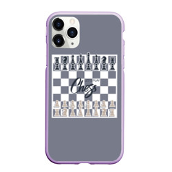 Чехол для iPhone 11 Pro Max матовый Let's play chess