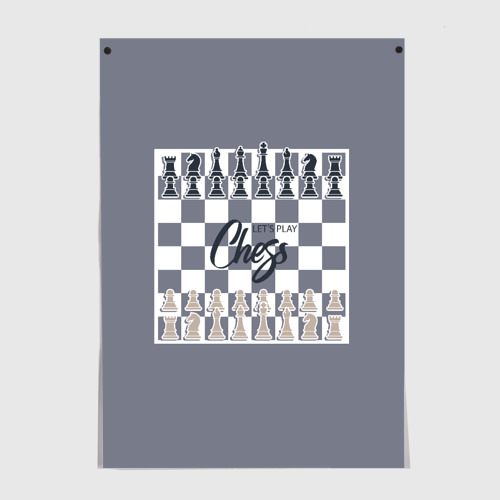 Постер Let's play chess