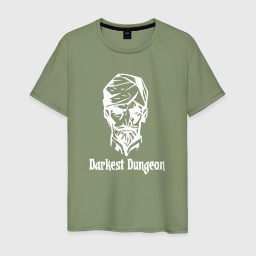 Мужская футболка хлопок [Darkest Dungeon] Темнейшее подземелье, цвет авокадо