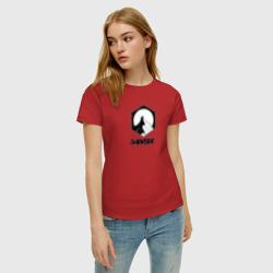 Женская футболка хлопок Тёмная сторона гор - фото 2