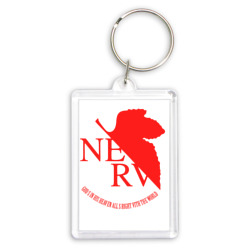 Брелок прямоугольный 35*50 Nerv в Neon Genesis Evangelion