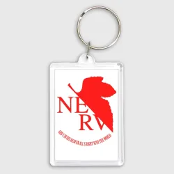 Брелок прямоугольный 35*50 Nerv в Neon Genesis Evangelion
