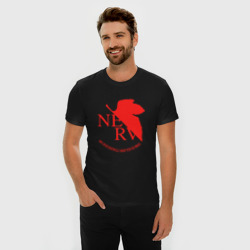 Мужская футболка хлопок Slim Nerv в Neon Genesis Evangelion - фото 2