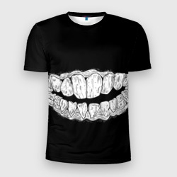 Мужская футболка 3D Slim Зубы Каонаси