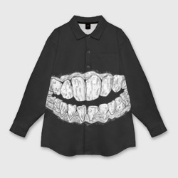 Мужская рубашка oversize 3D Зубы Каонаси