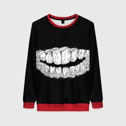 Женский свитшот 3D Зубы Каонаси