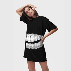 Платье-футболка 3D Зубы Каонаси - фото 2