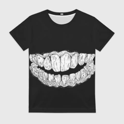 Женская футболка 3D Зубы Каонаси