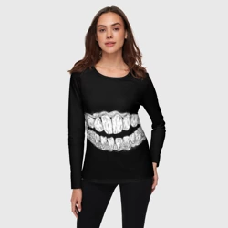 Женский лонгслив 3D Зубы Каонаси - фото 2