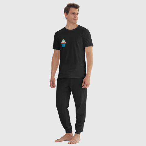 Мужская пижама хлопок Южный Парк - Эрик Картман, цвет черный - фото 5