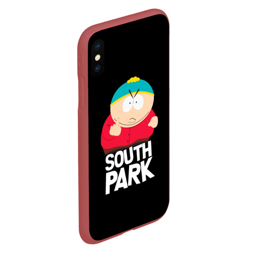 Чехол для iPhone XS Max матовый Южный Парк - Эрик, цвет красный - фото 3