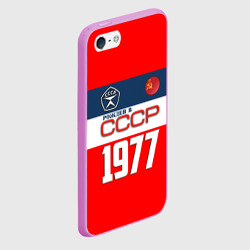 Чехол для iPhone 5/5S матовый Рожден в СССР 1977 - фото 2