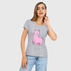 Женская футболка хлопок Slim Lama для девочек - фото 2