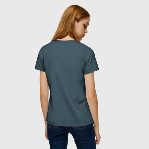 Женская футболка 3D с принтом Лягуха с пряником, вид сзади #2