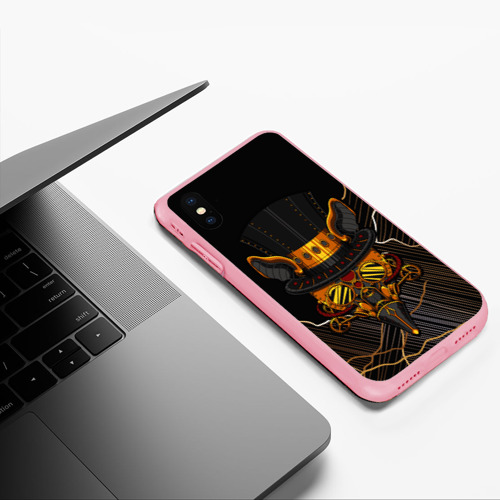 Чехол для iPhone XS Max матовый с принтом Стимпанк Шапочник, фото #5