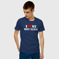 Мужская футболка хлопок Я люблю мою горячую медсестру - фото 2