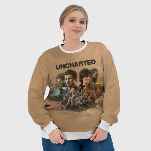 Женский свитшот 3D Uncharted. Анчартед, цвет 3D печать - фото 6