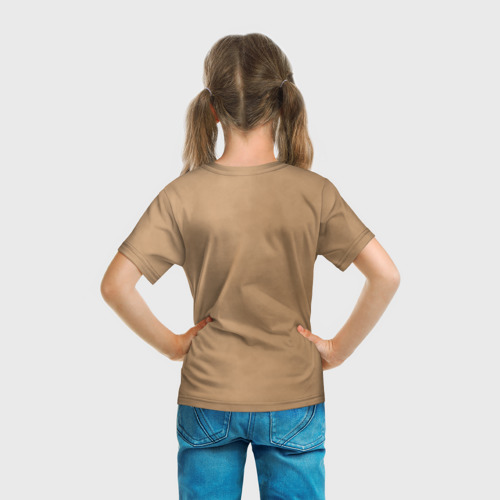 Детская футболка 3D с принтом Uncharted Анчартед, вид сзади #2