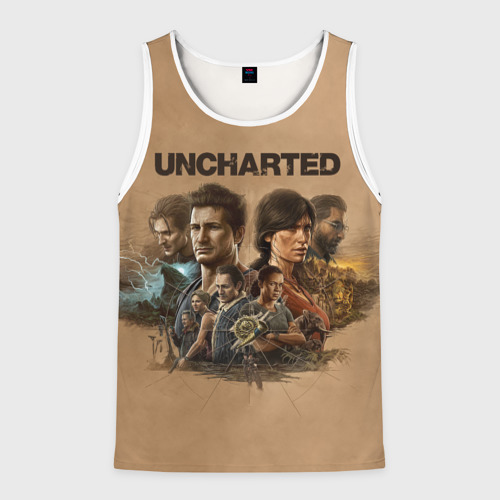 Мужская майка 3D Uncharted. Анчартед