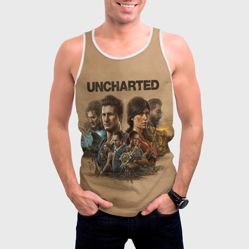 Мужская майка 3D Uncharted. Анчартед, цвет 3D печать - фото 3