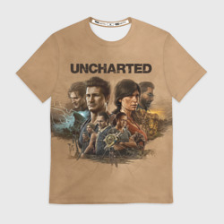 Мужская футболка 3D Uncharted. Анчартед