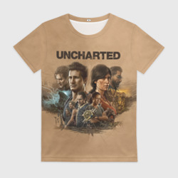 Женская футболка 3D Uncharted. Анчартед