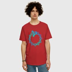 Мужская футболка хлопок Oversize 7 смертных грехов символ дракон - фото 2
