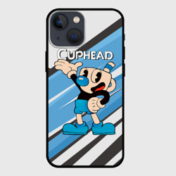 Чехол для iPhone 13 mini Cuphead синяя чашечка