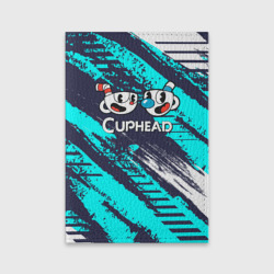Обложка для паспорта матовая кожа Cuphead две чашечки