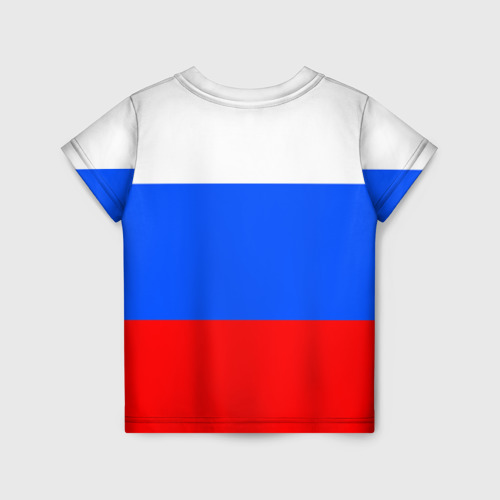 Детская футболка 3D Флаг России с серпом и молотом, цвет 3D печать - фото 2