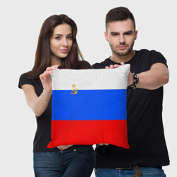 Подушка 3D Флаг России с серпом и молотом - фото 2