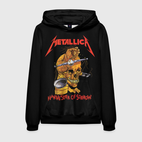 Мужская толстовка 3D Metallica - harvester of sorrow, цвет черный